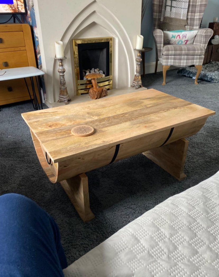 Coffee Table Solid Mango Wood 88x50x40 cm