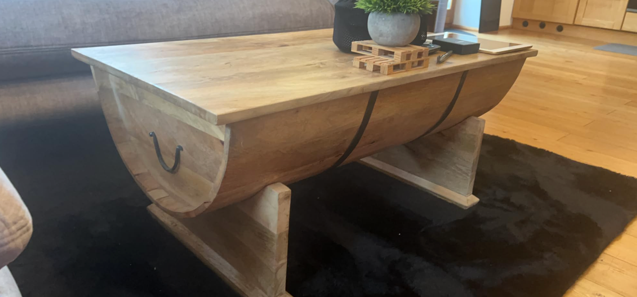 Coffee Table Solid Mango Wood 88x50x40 cm