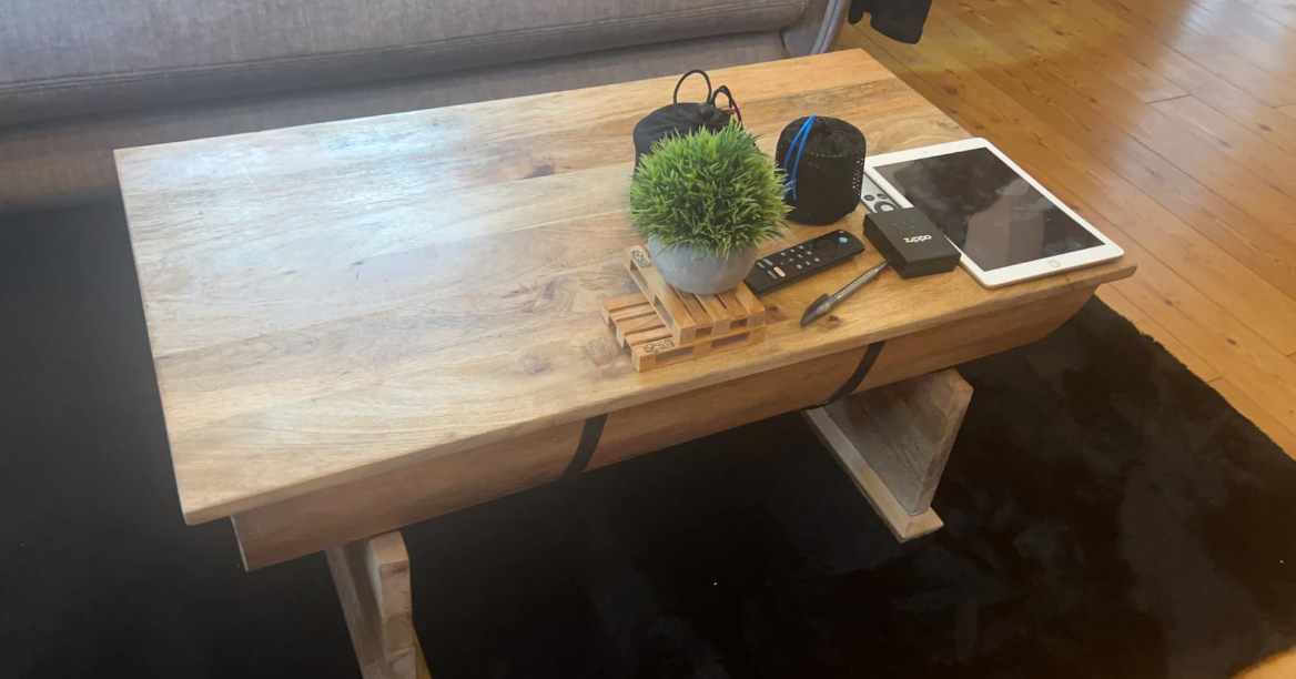 Coffee Table Solid Mango Wood 88x50x40 cm
