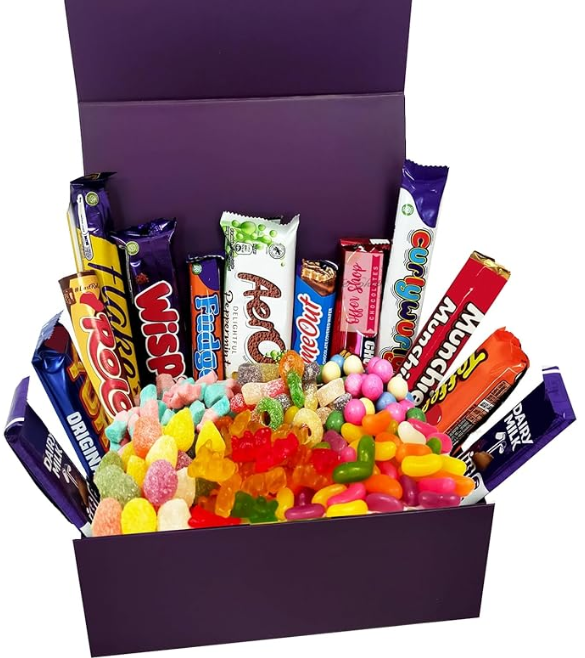 Mega Chocolate and Sweets Hamper - Delicious Chocolate Bars Presented Well in Gift Box
