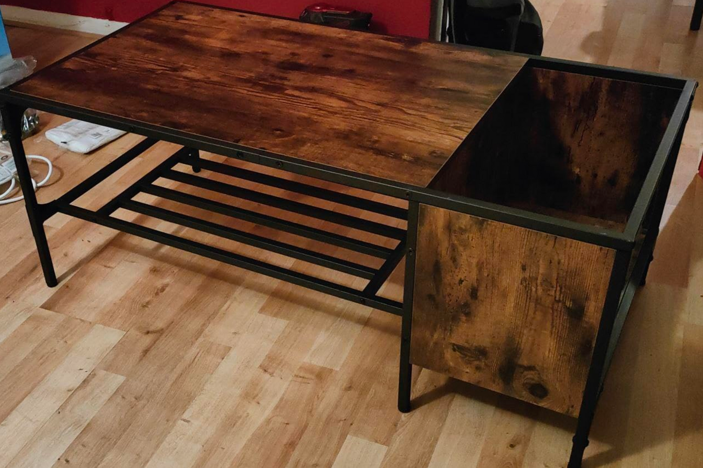 Coffee Table with Rack Smoked Oak 100x51x40 cm Engineered Wood