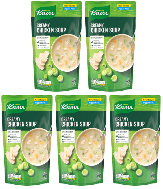5 x Knorr Creamy Chicken Soup 570ml