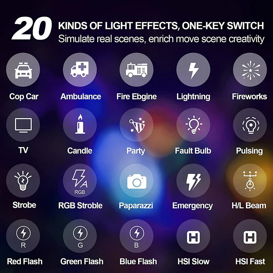 LED RGB Camera Light Full Color Output Video Light