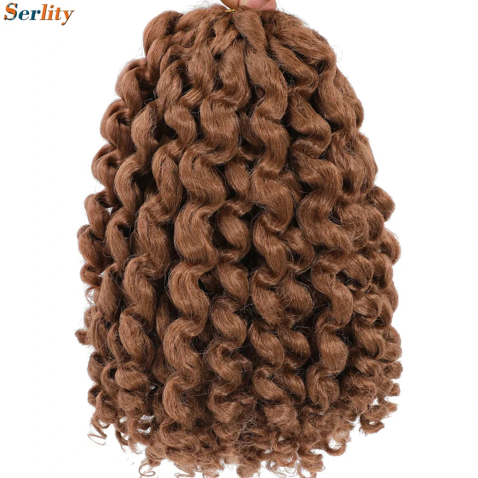 3 Packs Wand Curl Jamaican Bounce Crochet Hair 8inch T Purple 27 30 350 Bug Ombre Blonde Synthetic Jumpy Wand Curly Hair 60Roots