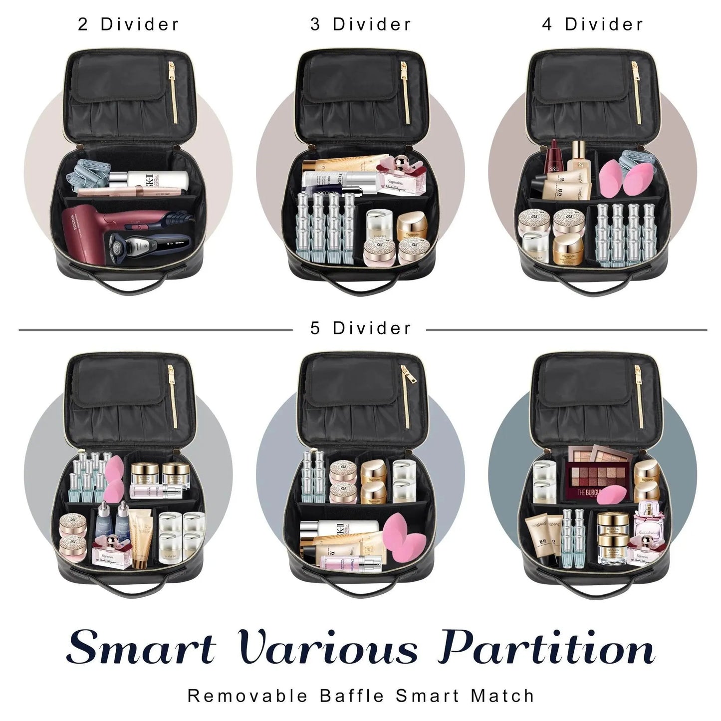 Cosmetic Brush Organizer Bag