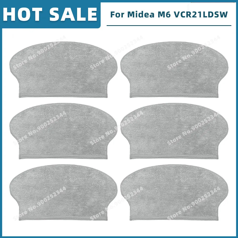 Compatible For Midea M6 VCR21LDSW / Eureka NER600 Replacement Parts Accessories Main Side Brush Filter Mop Cloth