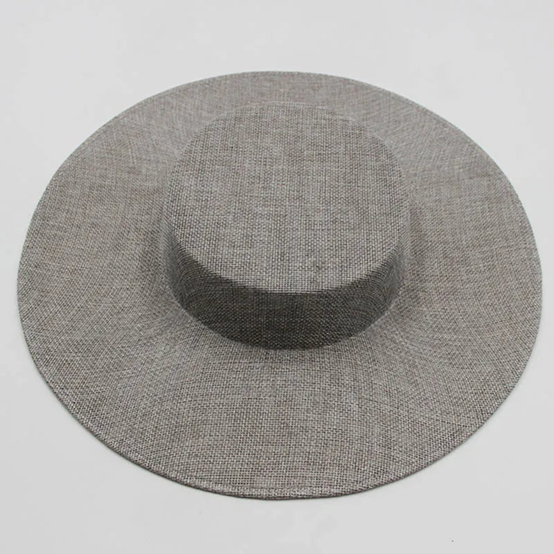 Ladies Fascinators Millinery Hat Base Party Wedding Fake Sinamay Hat Wide Brim DIY Kentucky Derby Headpiece Hair Accessories