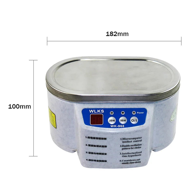 Ultrasonic Cleaner 30/50W Ultrasonic Bath 40Khz Degas For Home Cleaner Watches Contact Lens Glasses Denture Teeth Makeup Razor