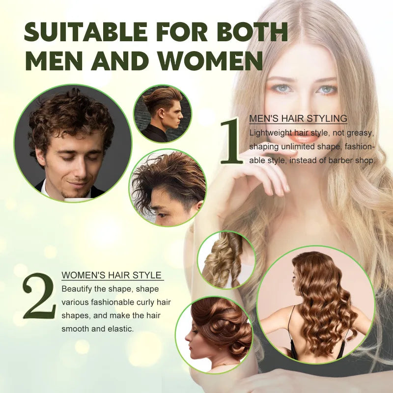 60ml Hair Sculpting Mousse Professional Curly Hair Styling Cream Natural Fluffy Curl Booster Defining Women Haircare Products