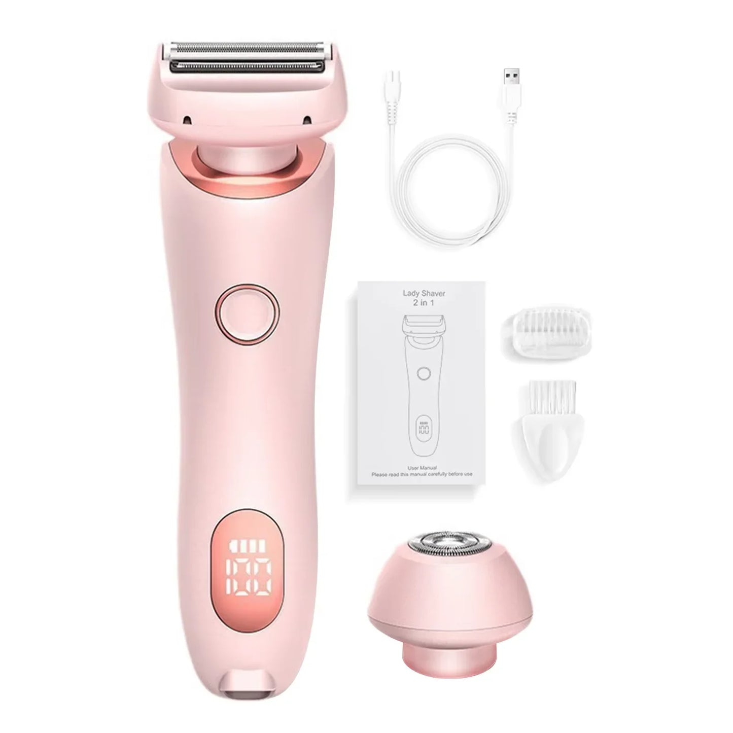 Multipurpose Electric Hair Remover For Women Epilator Trimmer Face Shavers Hair Razors For Underarms Legs Ladies Body Trimmer