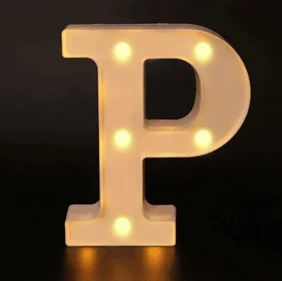 Alphabet LED Night Lights Number Letter Lamp 16cm