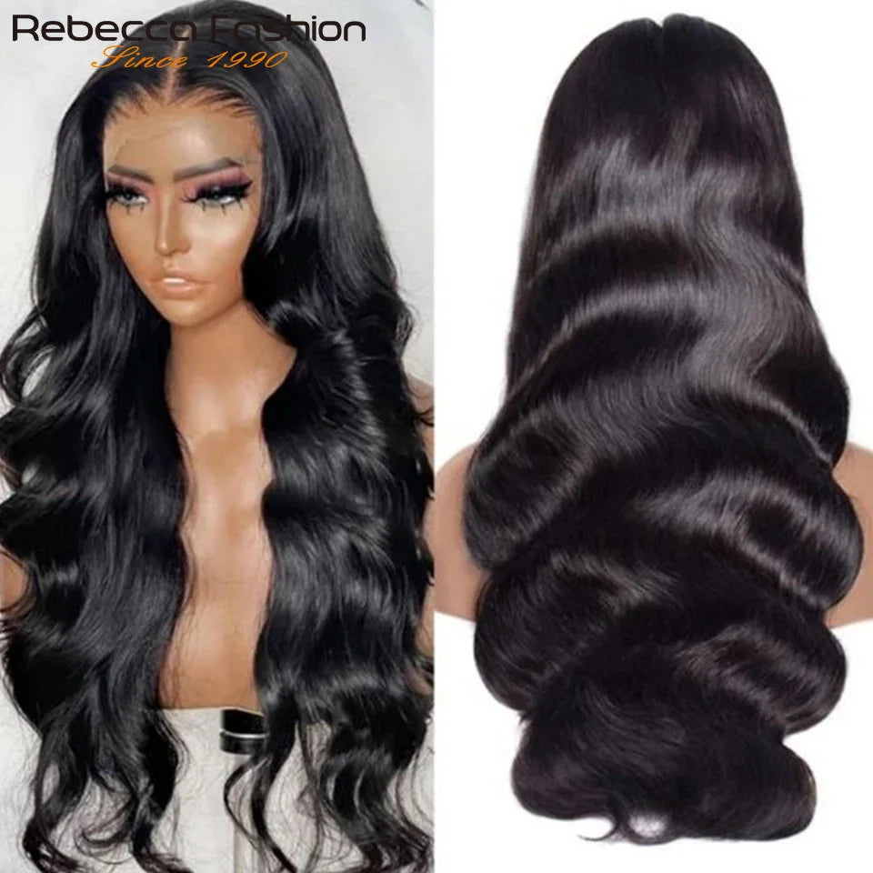 Body Wave Lace Front Wigs 180D Transparent Lace Frontal Wig Human Hair Wigs T Part Lace Wig Brazilian Body Wave Lace Wig
