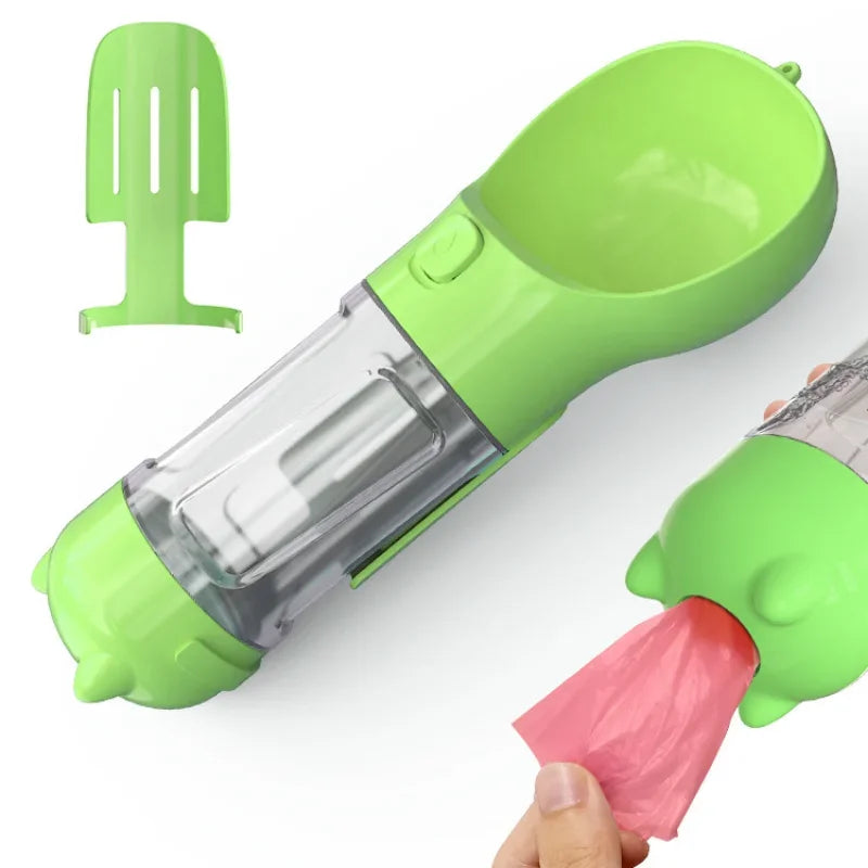 Portable 3 In 1 Dog and Cat Drinking Feeder Bowl Accessories, Dog Water Bottle