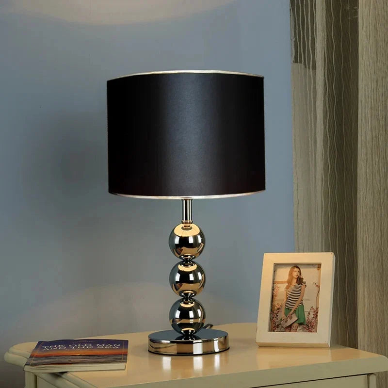 Modern Table Lamp Living Room Silver Gold