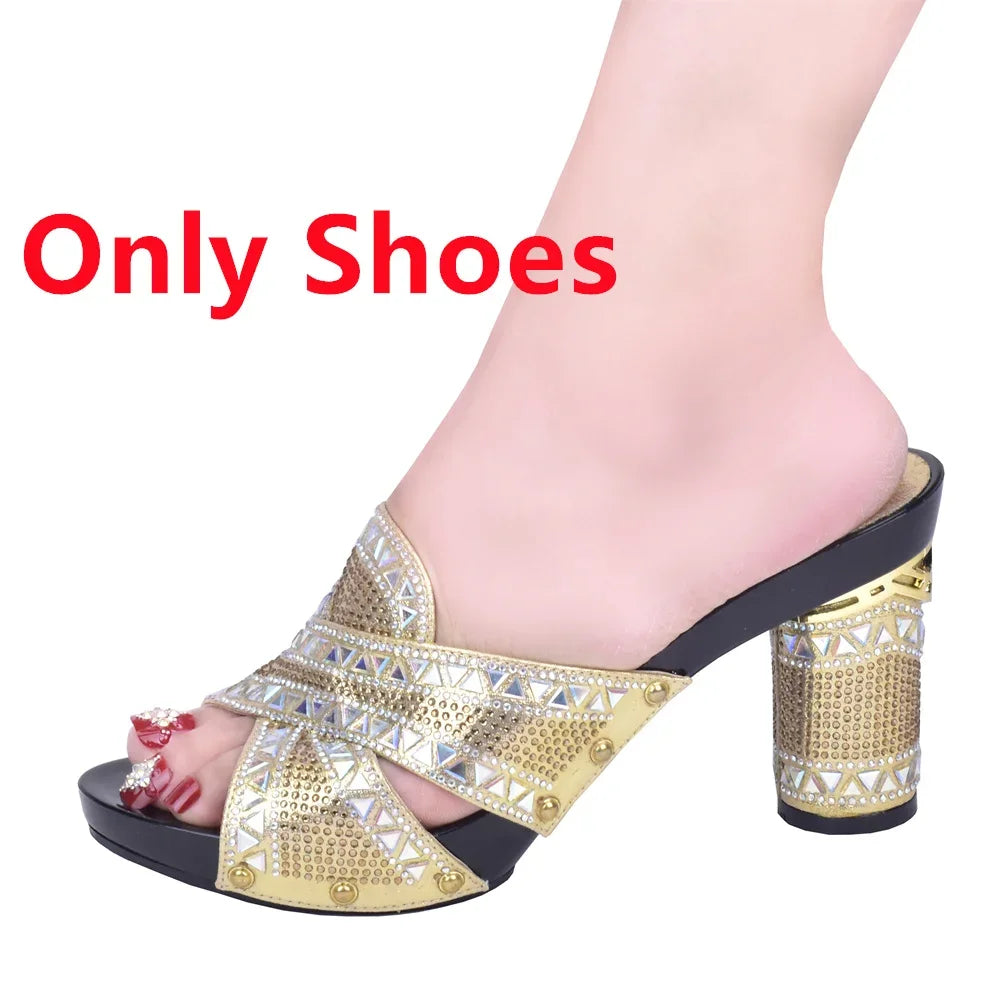 New Arrival Green Color Italian Shoes with Matching Bags Shoes and Bag Set African Sets 2024 Shoe and Bag Set for Party In Women