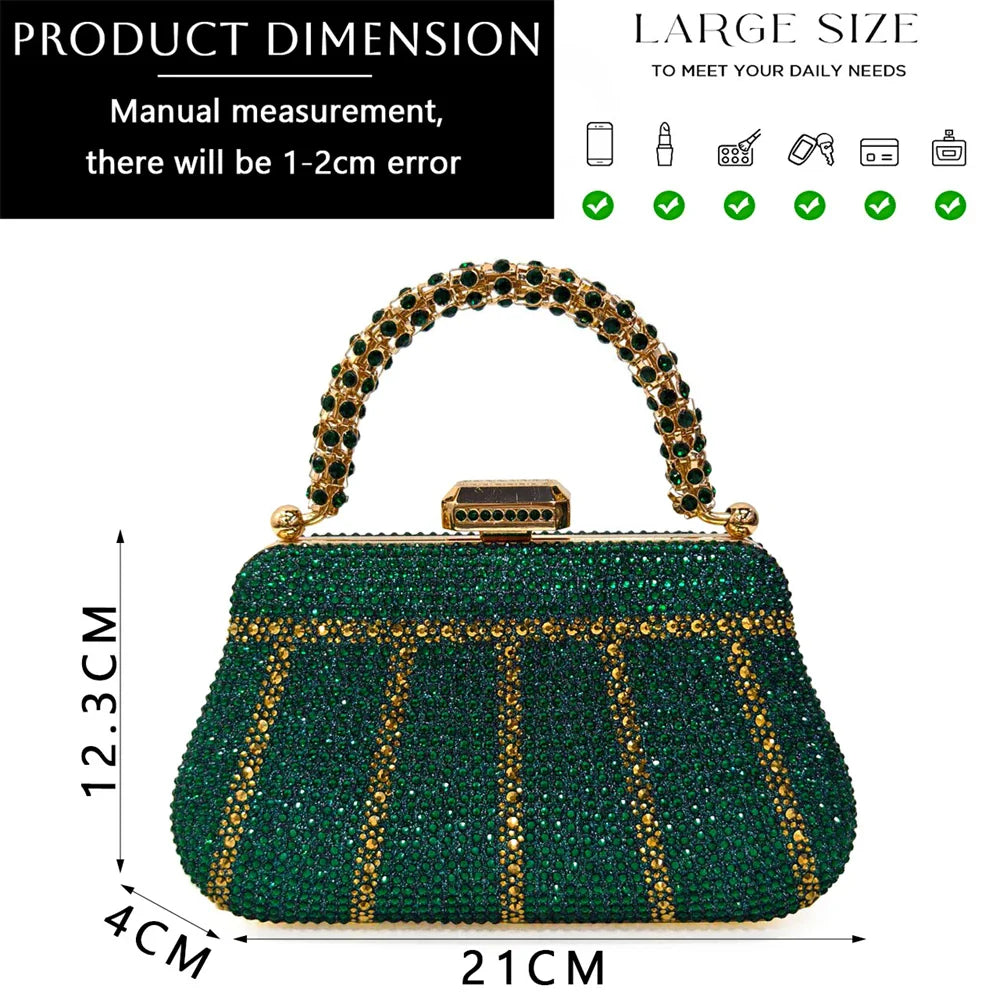 Venus Chan Black Hollow Design With Pointed Shoes And Fashion Three-Dimensional Bag Cozy Rhinestones Are Suitable For Parties