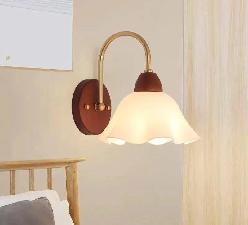 Modern Indoor Wall Light Lamp Suitable Light Fixture Wooden Vintage