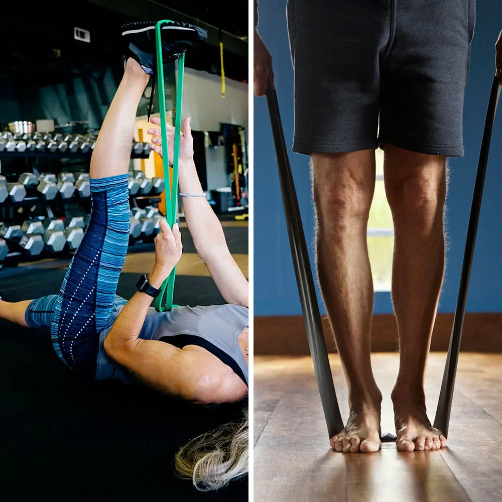 5 Packs Pull Up Assist Bands Set Resistance Loop Bands Powerlifting Exercise Stretch Bands with Door Anchor and Handles