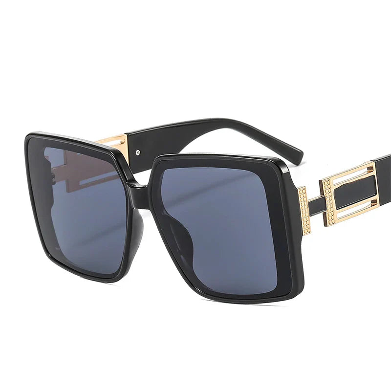 Fashion Brand Square Sunglasses For Woman Luxury Oversized Gradient Shades Sun Glasses Female Elegant Green Big Frame Eyewear