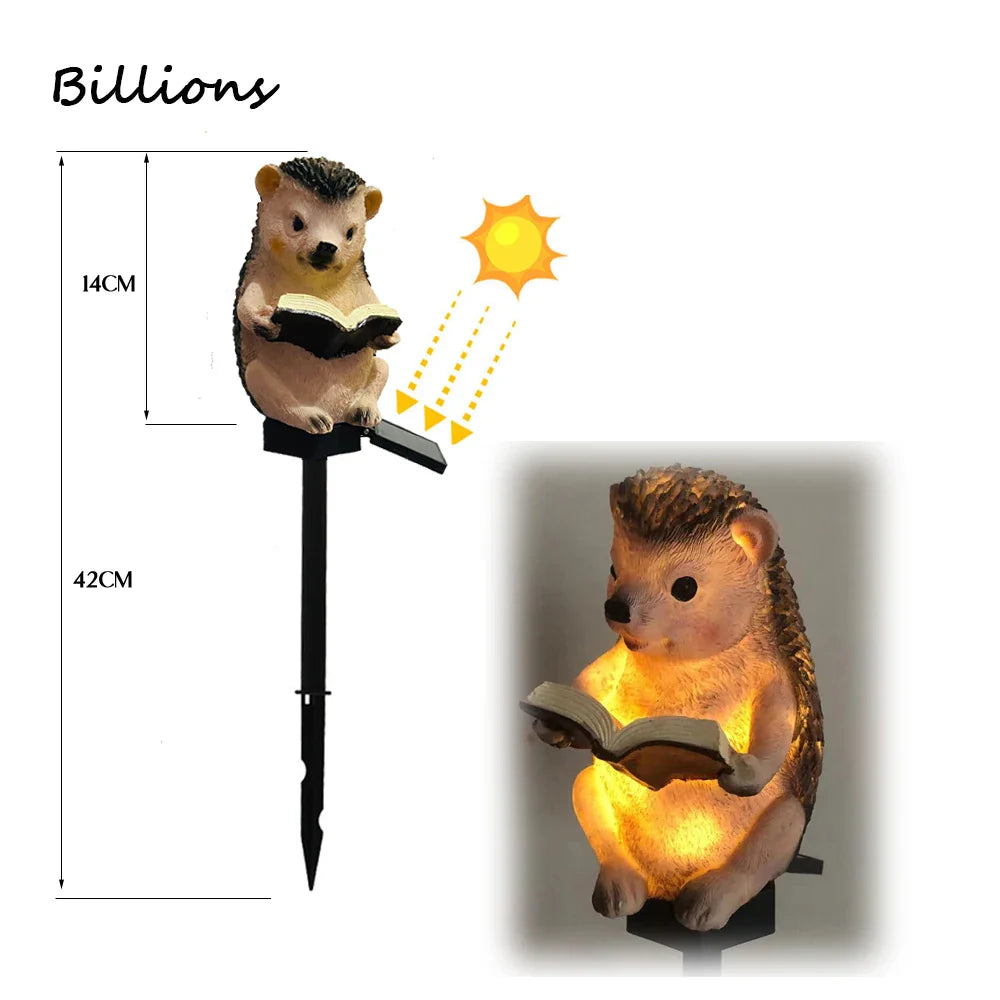 Solar Powered LED Owl Animal Home Artificial Flowers Garden Lights Waterproof
