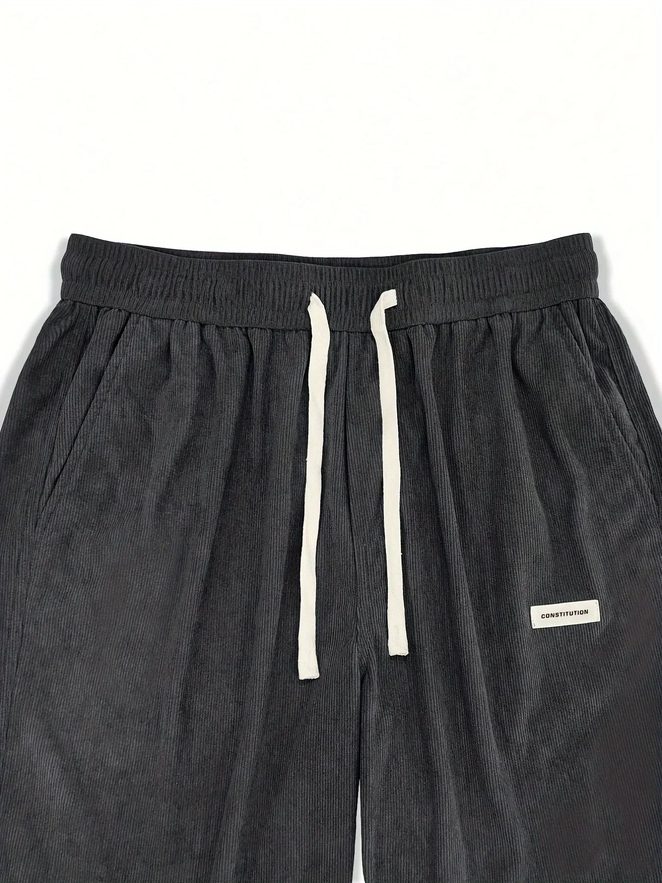 Men’s Corduroy Loose Fit Pants – Elastic Waist