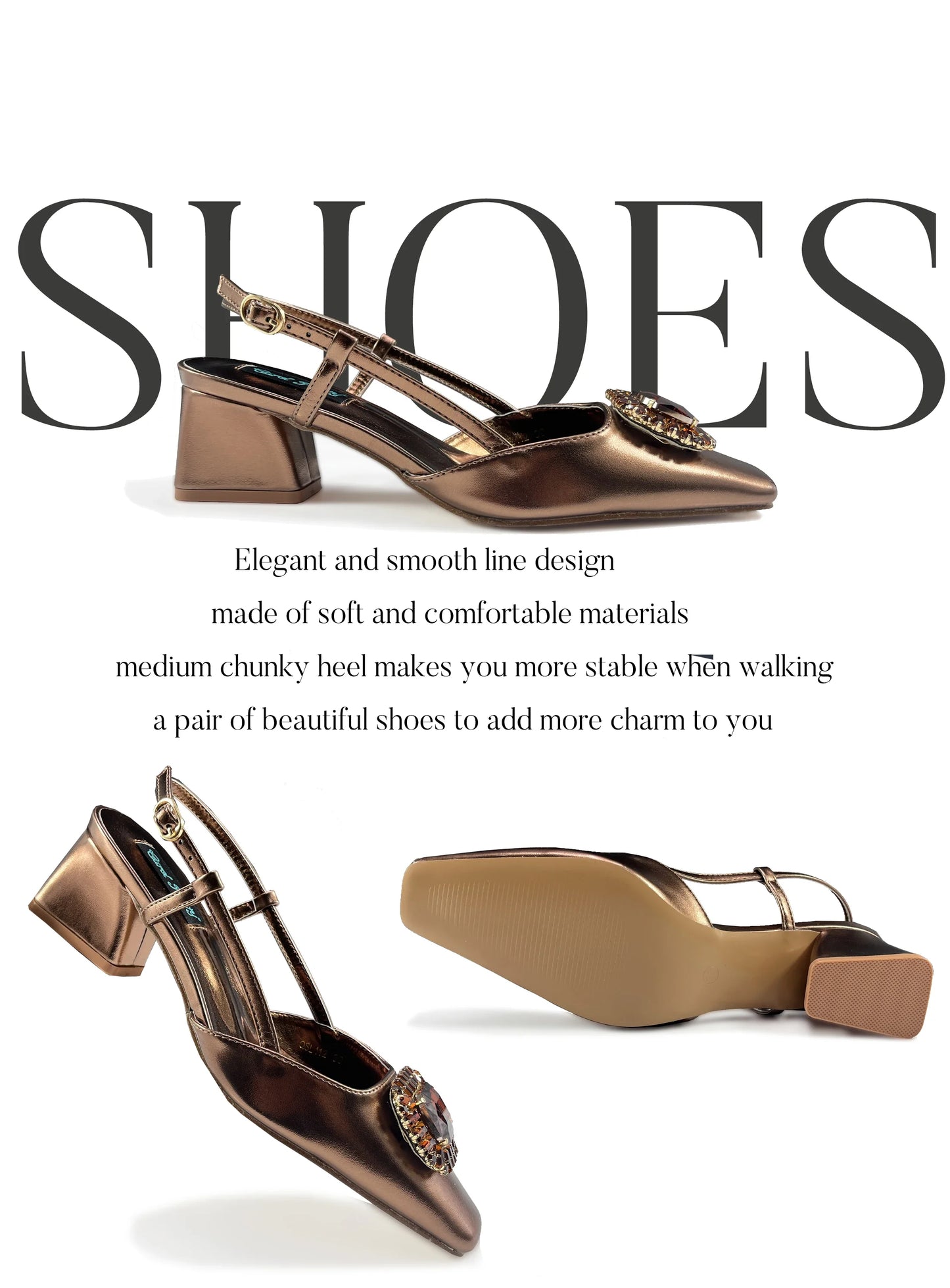 Elegant Women's Shoes and Bag Shiny Big Rhinestone Luxury Fashion Shoes Set