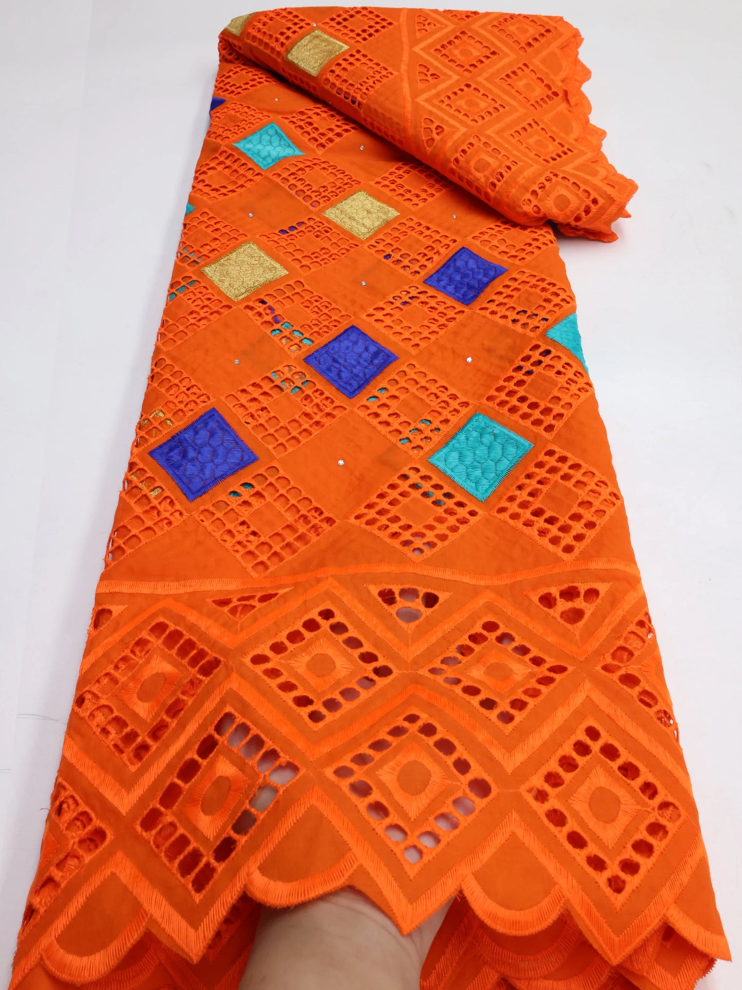 Clearance sale Swiss Voile Cotton Lace Fabric 2025 Latest Nigerian African Lace Fabric Stones Sew For Women