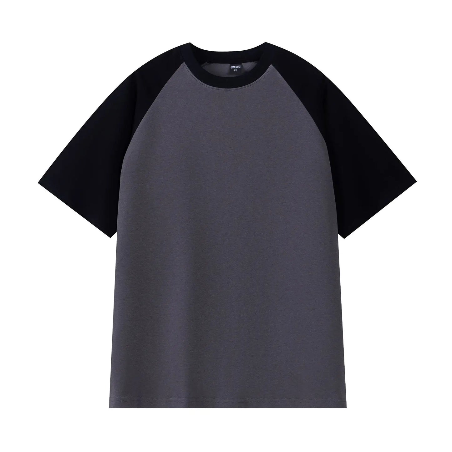 Heavyweight 240g Contrast Sleeve Cotton T-Shirt for Men