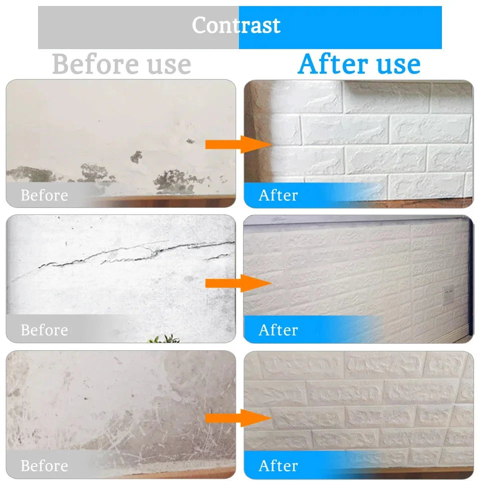 Antique Foam Brick Wallpaper