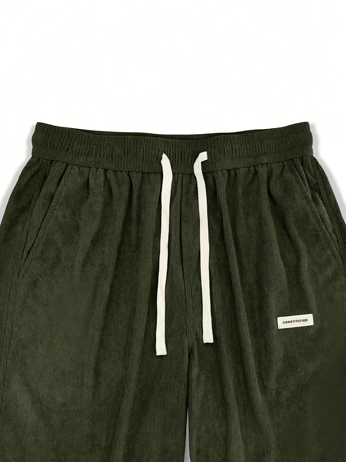 Men’s Corduroy Loose Fit Pants – Elastic Waist