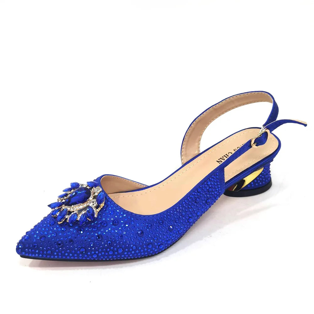 Italian Hollow Design Women Shoes Matching Bag in Champagne Color Mature African Ladies Comfortable Sandals for Party