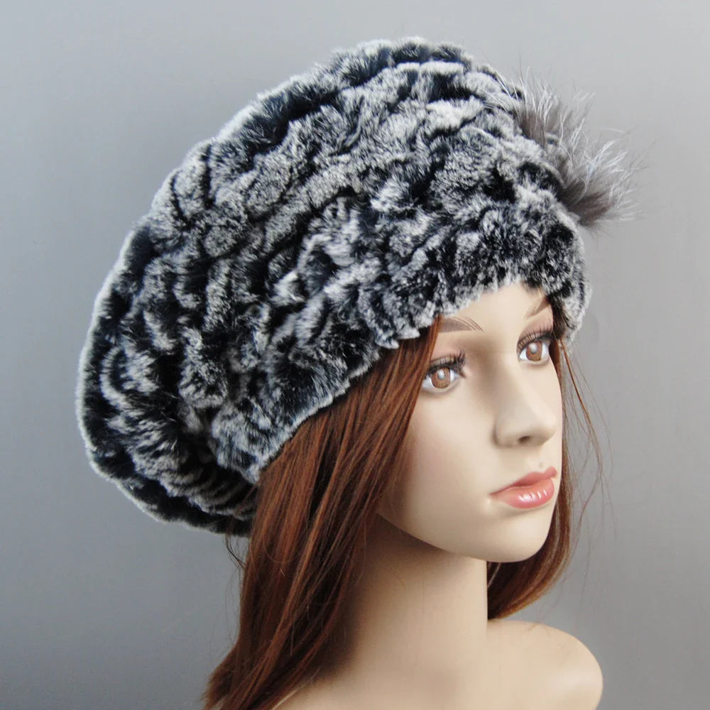Winter Women's Faux Fur Hats And Scarves