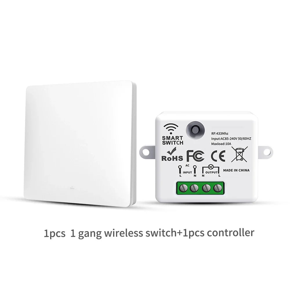 Smart Home Wireless 433mhz Light Switch