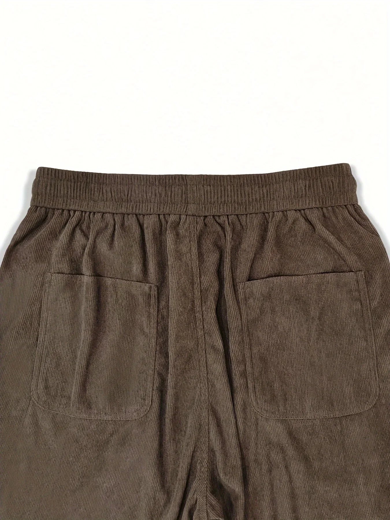Men’s Corduroy Loose Fit Pants – Elastic Waist
