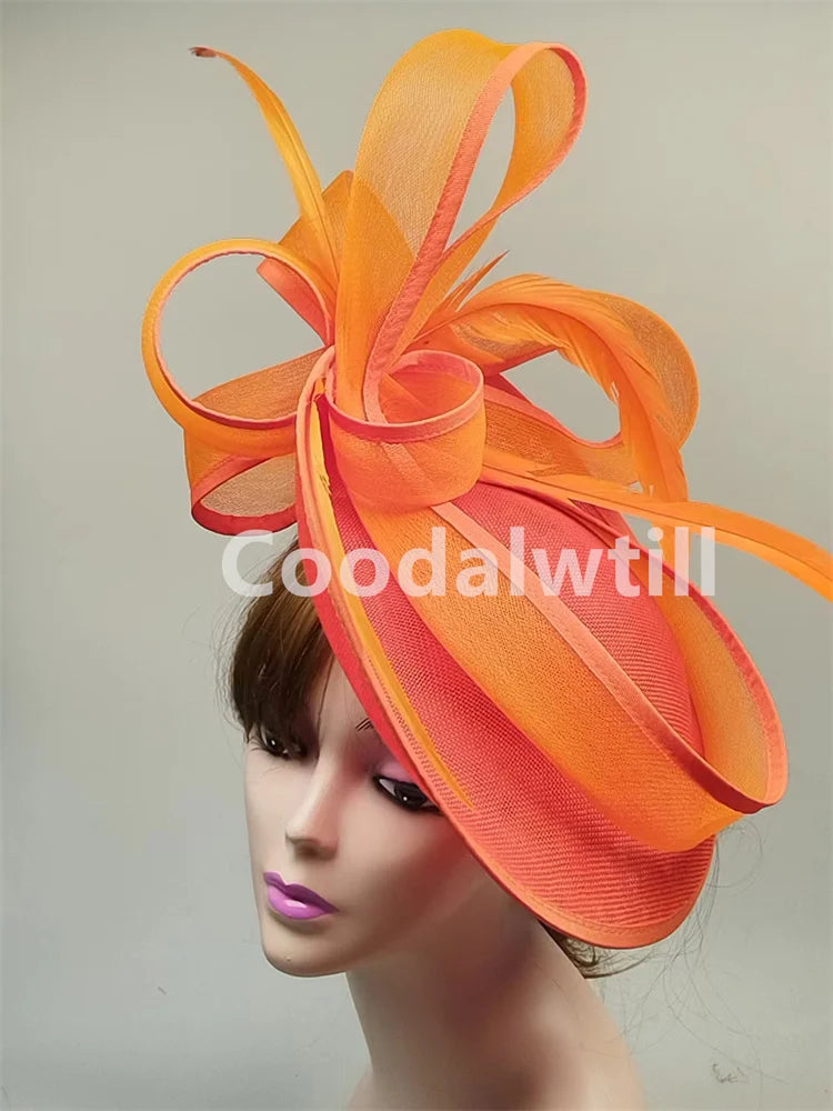 Grey Hair Fascinator Pillbox Cap Formal Church Women Headpiece Royal Ascot Chapeau Cap Femme Mariage Hair Accessories Ladies