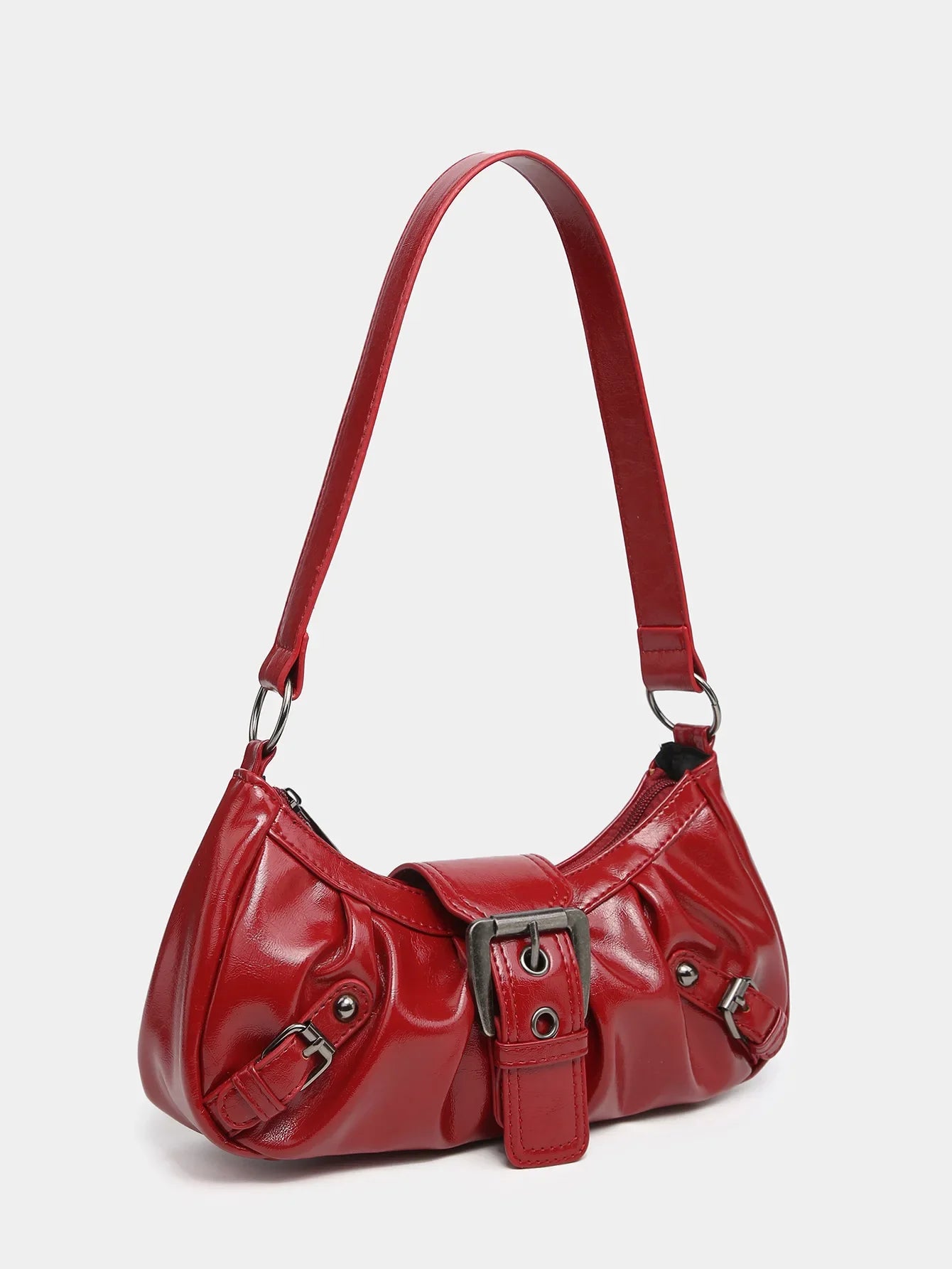 Hot Selling Maillard-Style Retro Small Bag Spicy Girl Y2K Wasteland-style Vintage Leather Shoulder Armpit Bag 2025