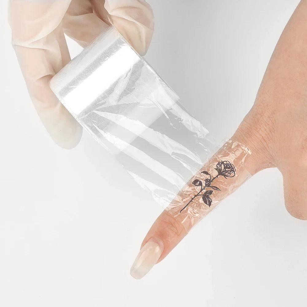 1 Roll Plastic Wrap Cover Preservative Film for Permanent Makeup Tattoo Eyebrow Clear Wrap Film Eyebrow Tattoo Accessories