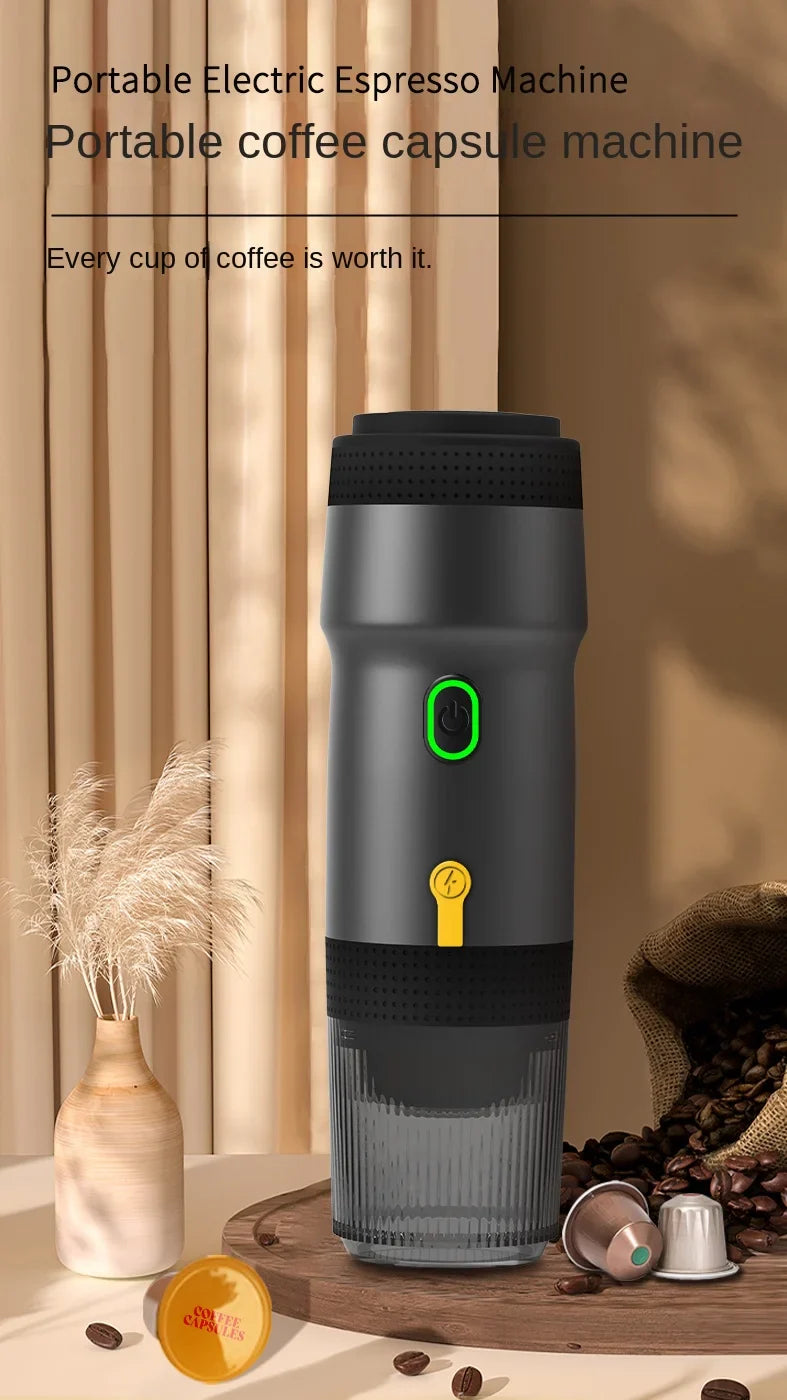 Portable Fully Automatic Espresso Capsule Coffee Machine For Large and Small Capsules Of Coffee Powder Electric Coffee Machine