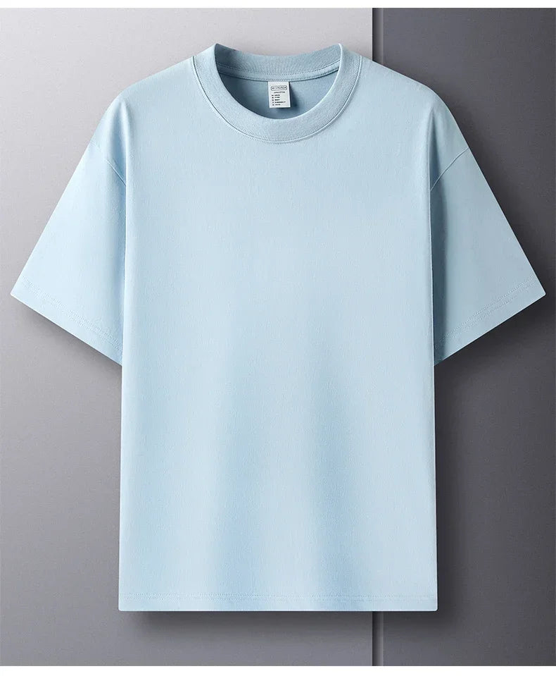 Men’s 100% Cotton Classic T-Shirt – Short Sleeve Crew Neck