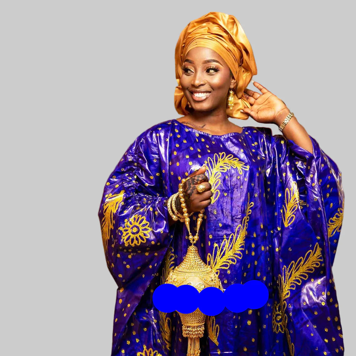 African Traditional Dashiki Print Bazin Riche Boubou Gown Dresses