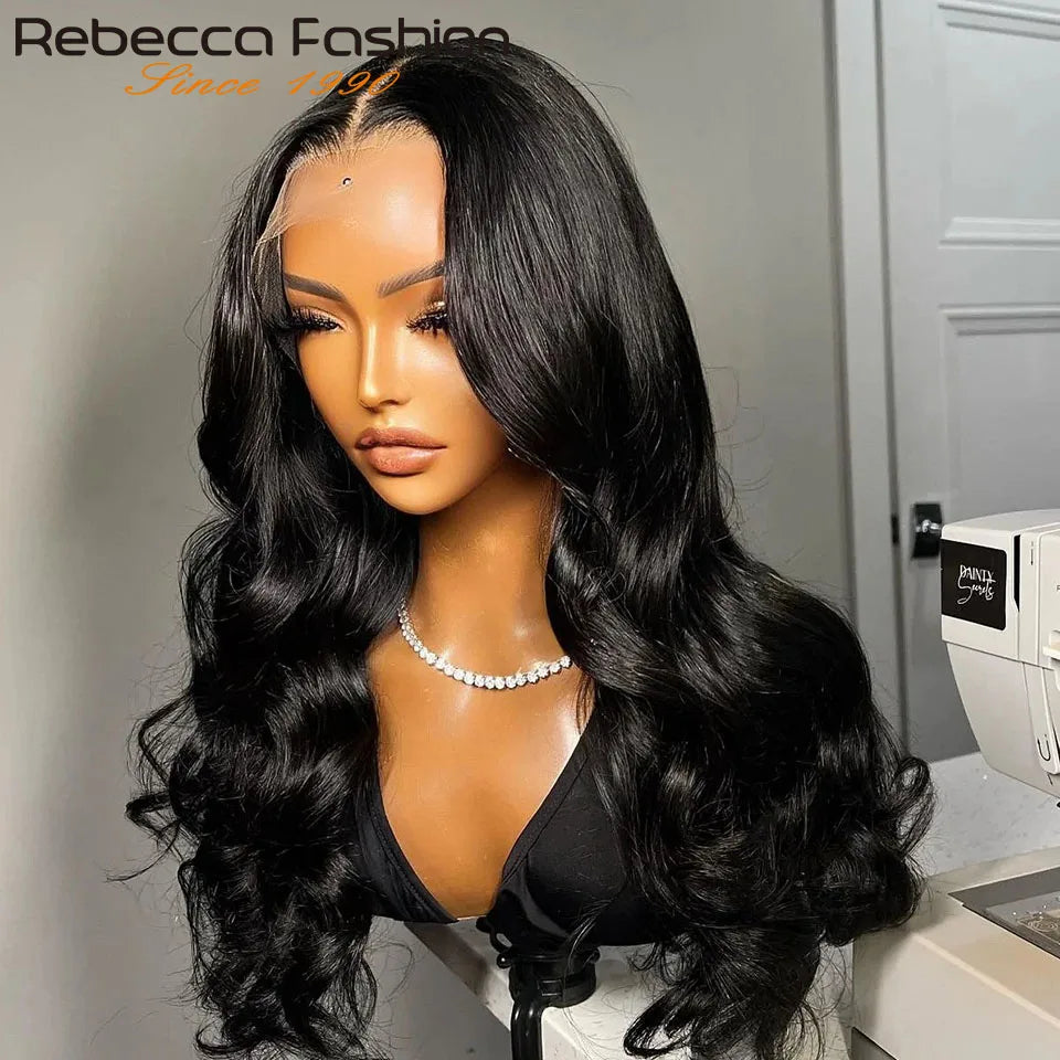 Body Wave Lace Front Wigs 180D Transparent Lace Frontal Wig Human Hair Wigs T Part Lace Wig Brazilian Body Wave Lace Wig