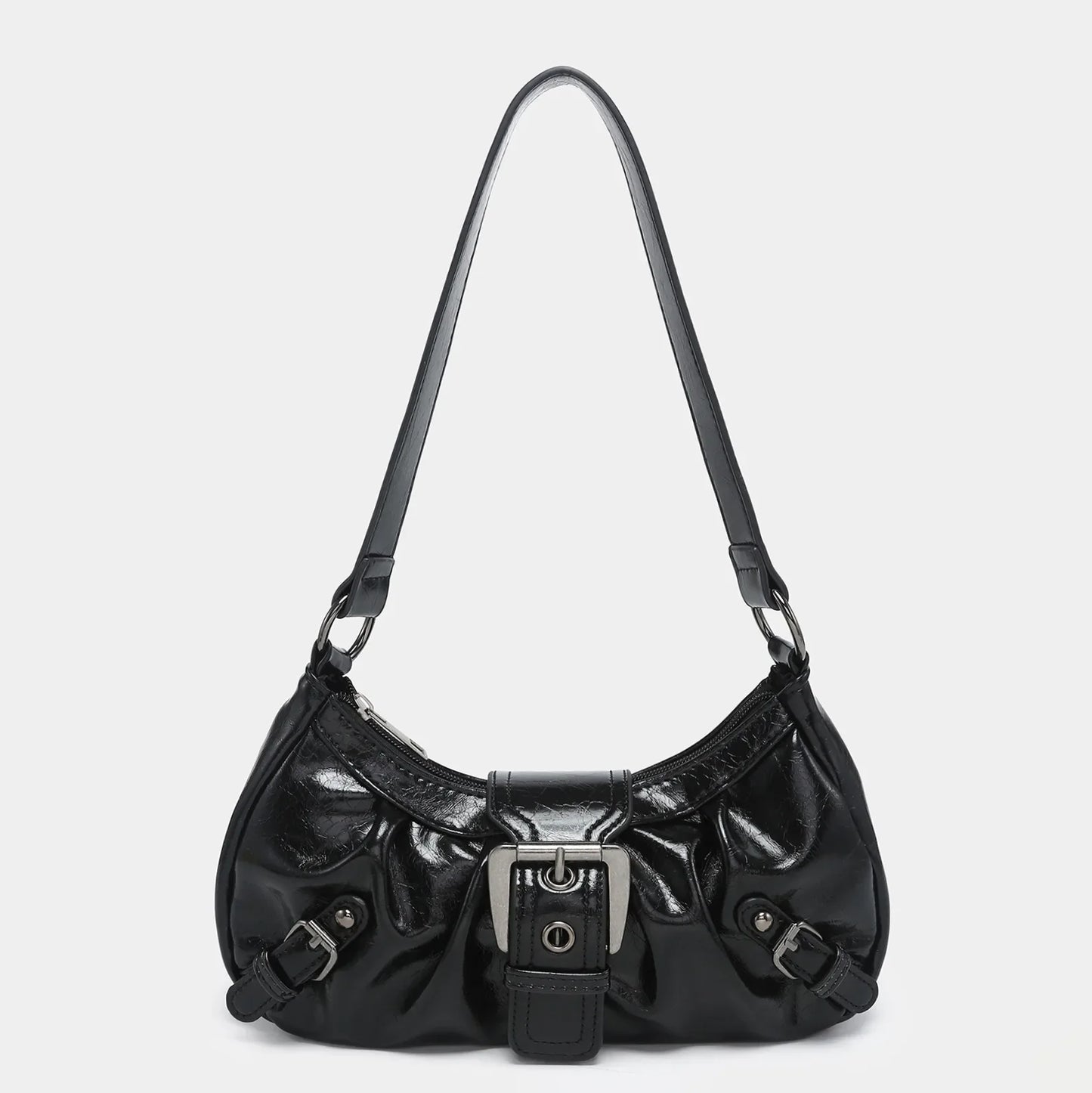Hot Selling Maillard-Style Retro Small Bag Spicy Girl Y2K Wasteland-style Vintage Leather Shoulder Armpit Bag 2025