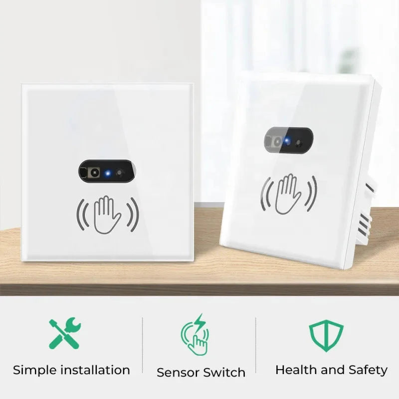 Touchless hand wave smart switch Non-Touch IR Sensing wall switch