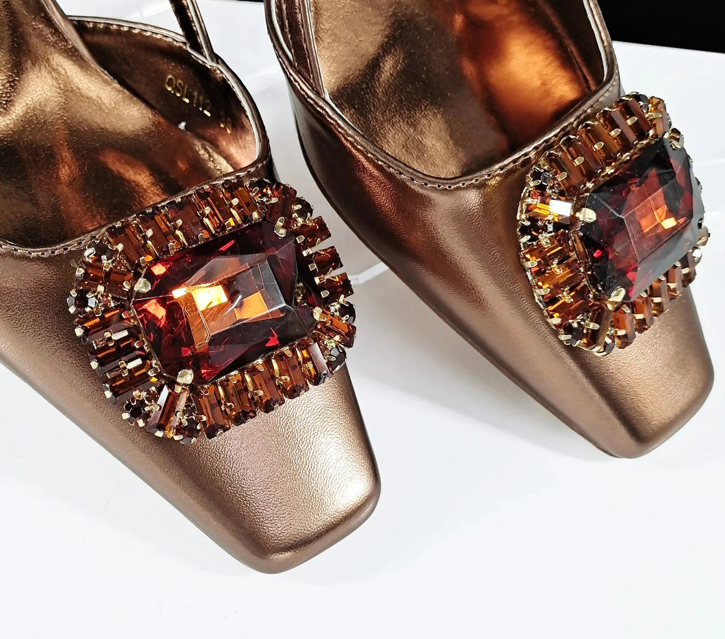 Elegant Women's Shoes and Bag Shiny Big Rhinestone Luxury Fashion Shoes Set