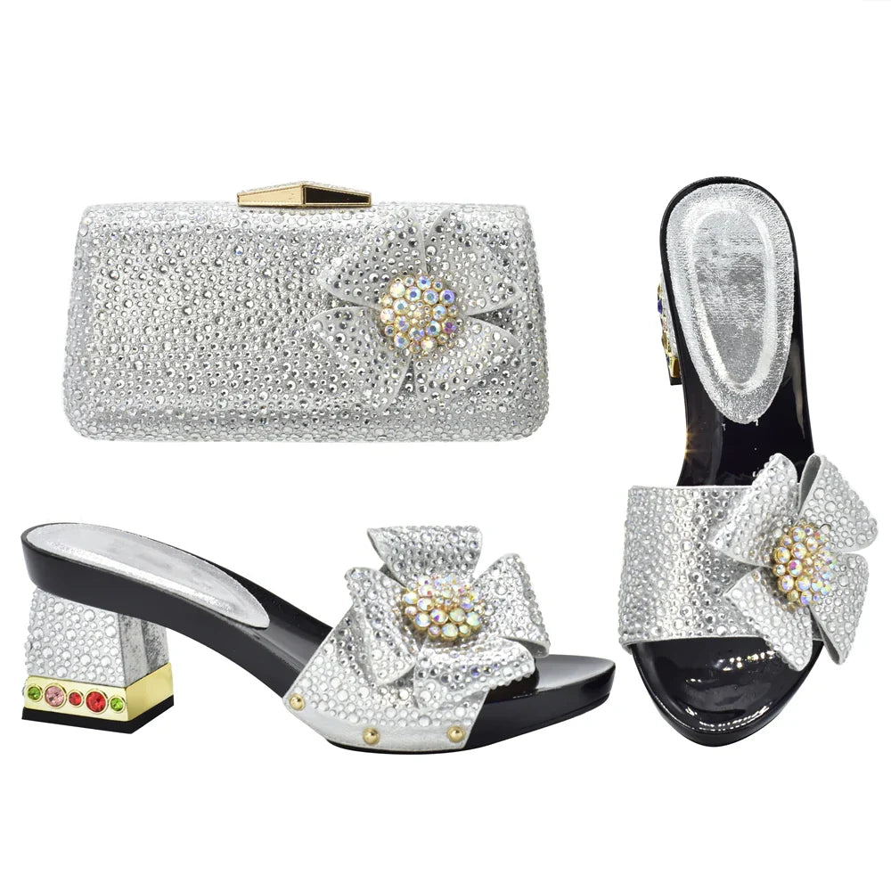 New Arrival Italian Shoes and Bags Set Envio Gratis African Matching Shoes and Bags Italian In Women Nigerian Women Wedding Shoe