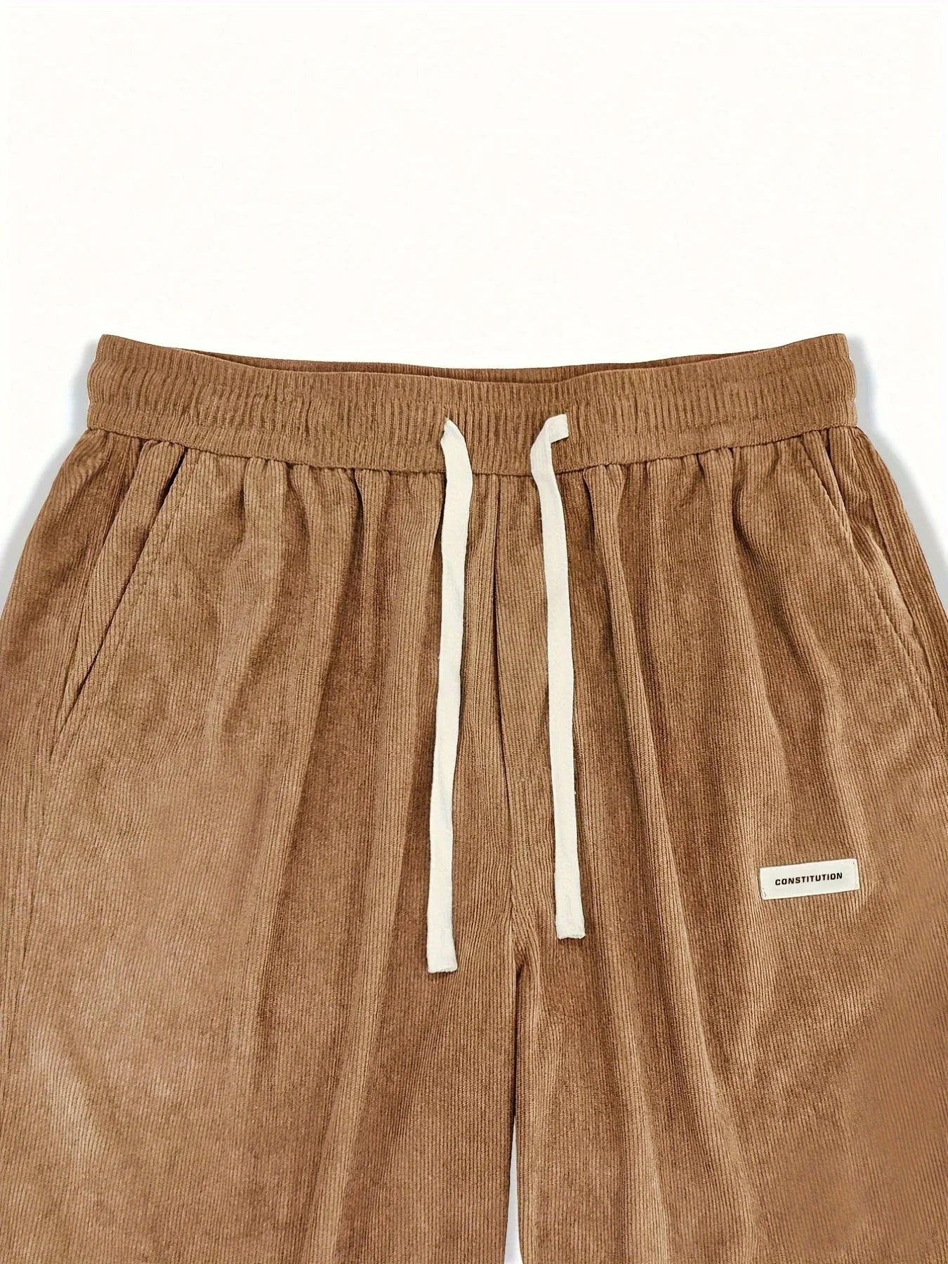 Men’s Corduroy Loose Fit Pants – Elastic Waist