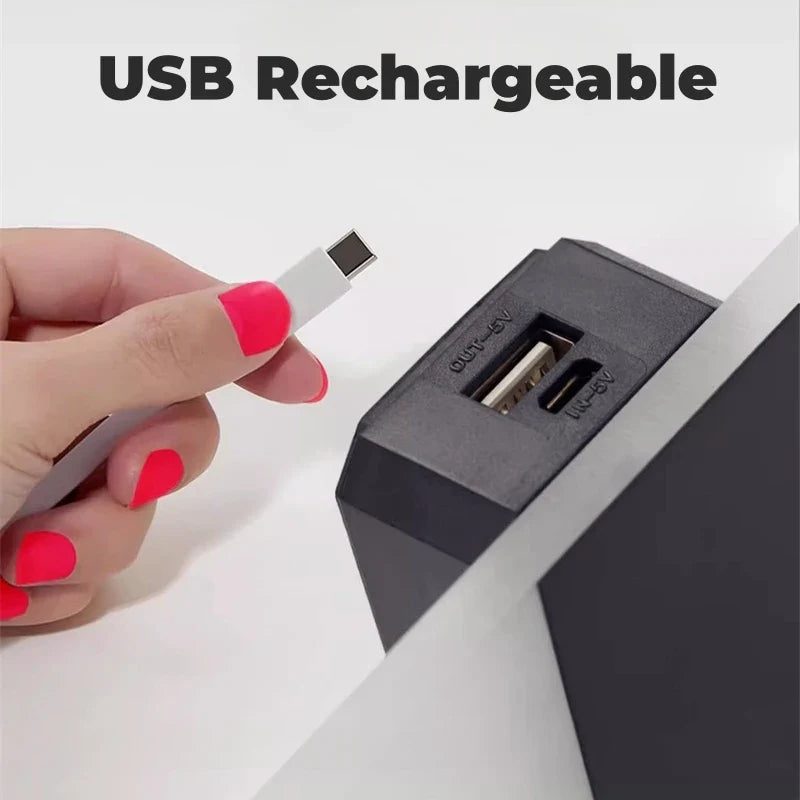 Touch Sensor LED Wall Light – USB Rechargeable Acrylic Sconce