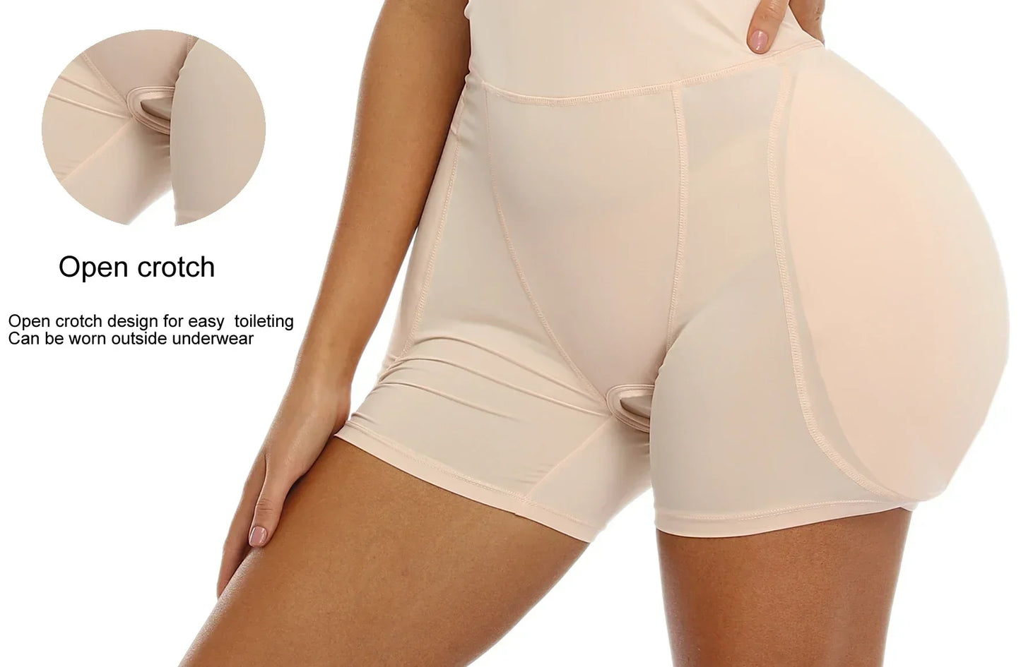 Sponge Padded Women Butt Hip Up Padded Enhancer Crossdresser Shorts High Waist Trainer Shaper Hip Pads Enhancer Booty Lifter