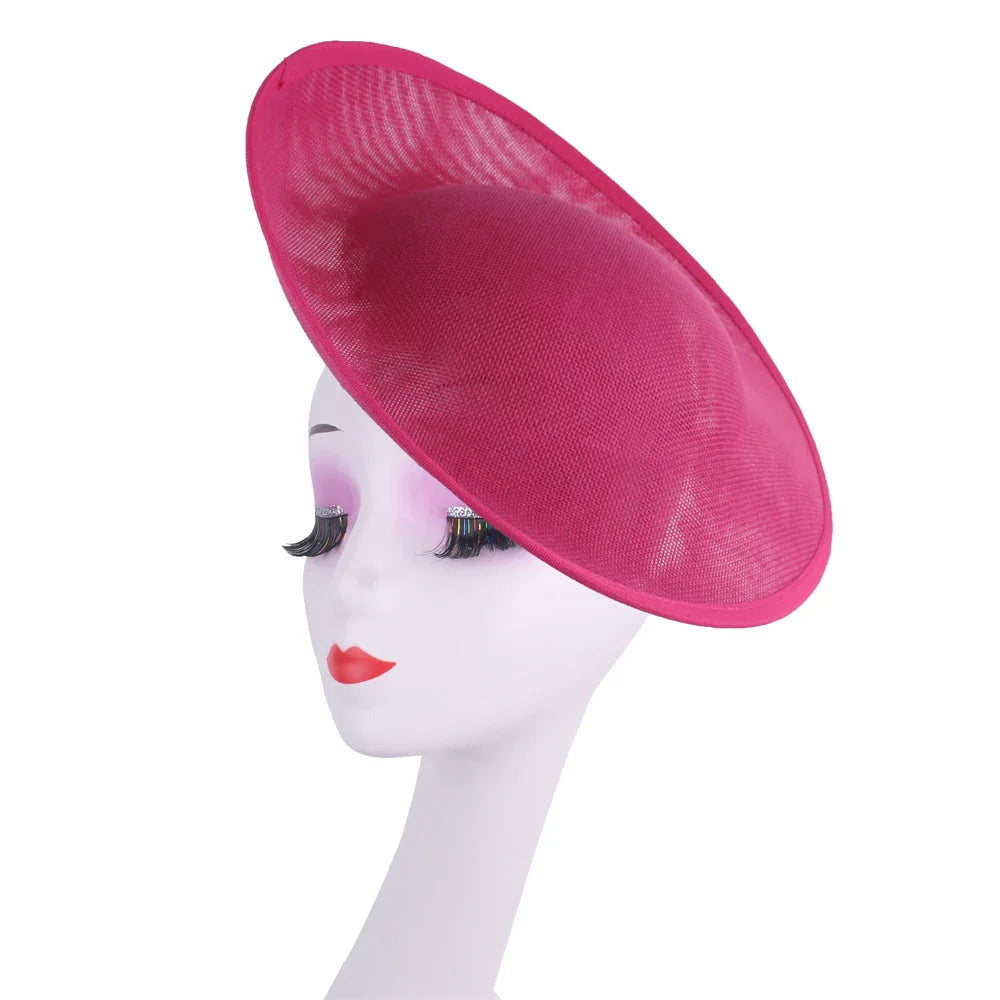 30CM Round Fascinator Base Supplies DIY Hair Accessories Make Millinery Cap Fabric For Women Wedding Fascinator Hat Formal Event