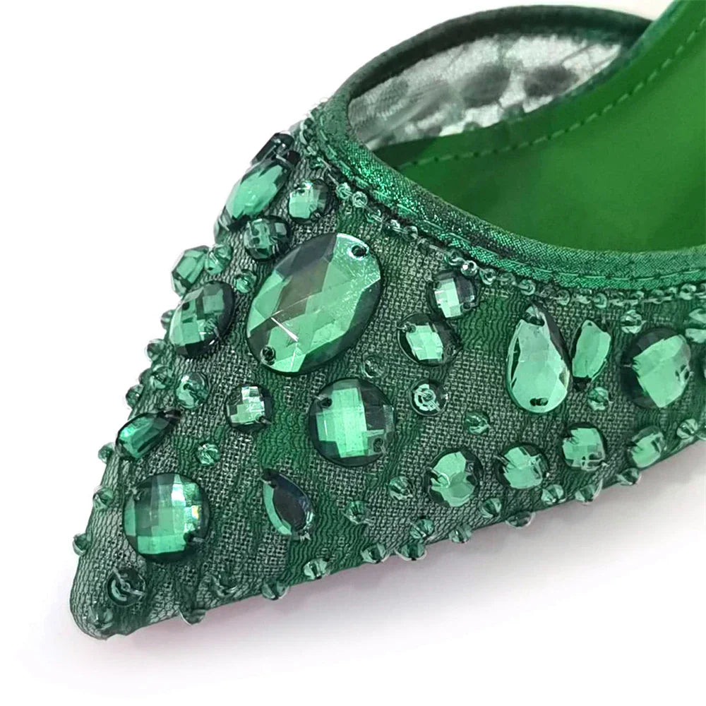 Women's Italian Diamond Lace Designer Matching Shoe and Bag Set